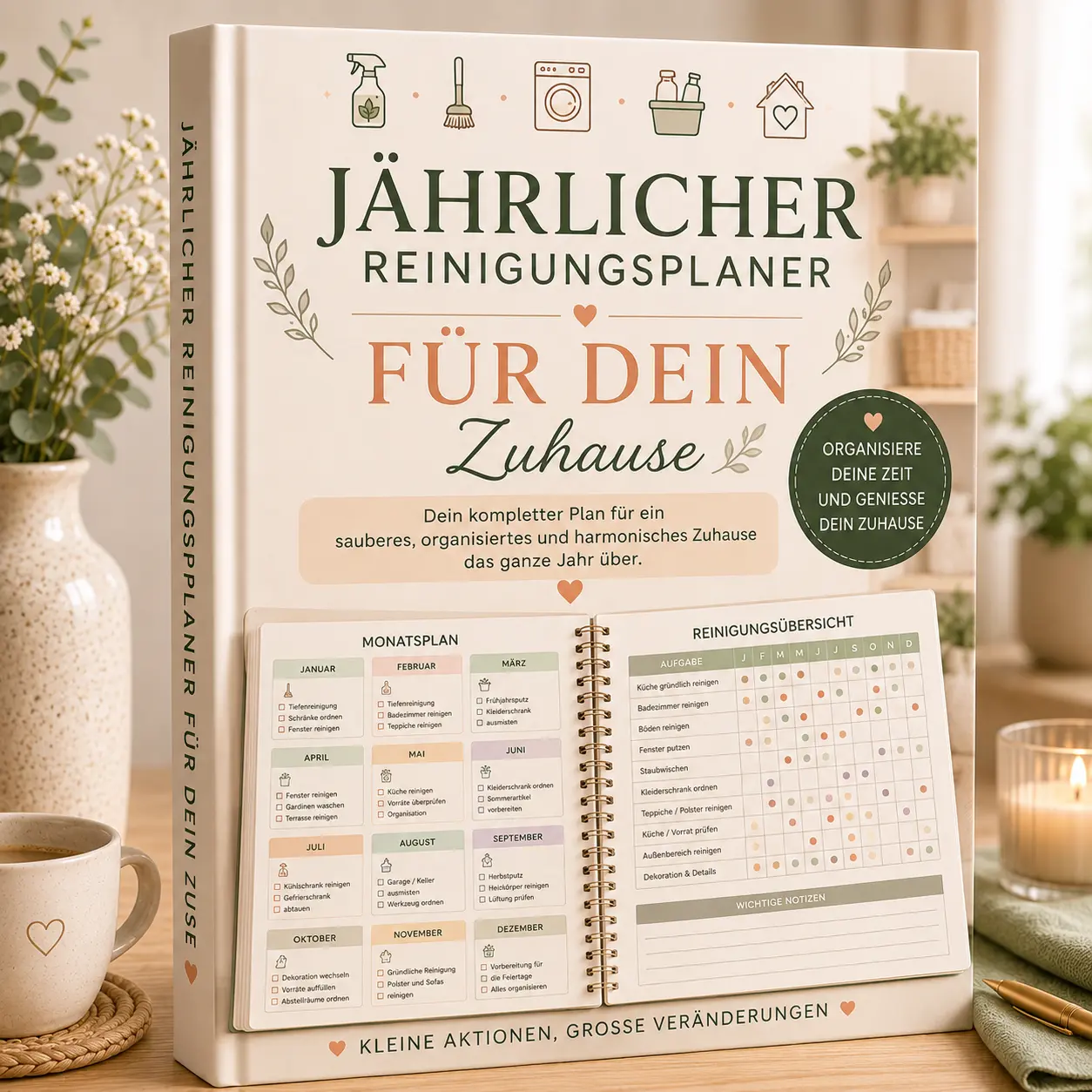 Jährlicher Putzkalender für dein Zuhause